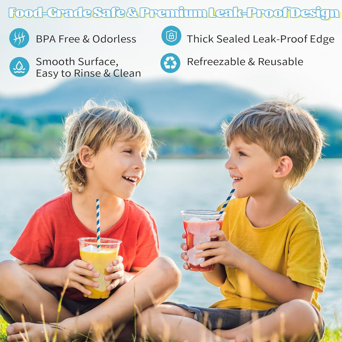 380 Pack Reusable Ice Cubes