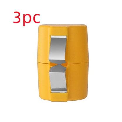 Egg cracker tool in yellow