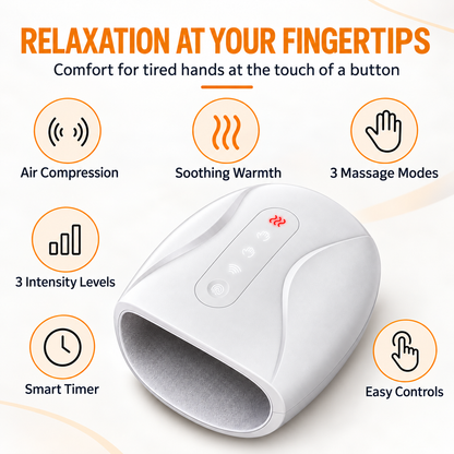 Heated Hand Massager with Air Compression