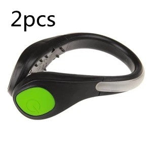 LED shoe clip lights – Green (2-pack)