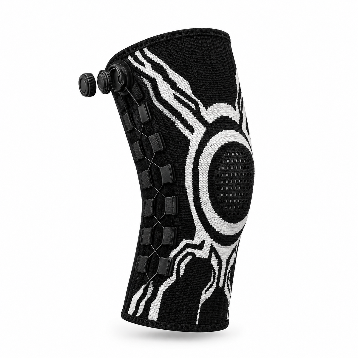 Dial knee sleeve in black
