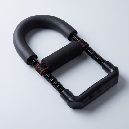Close-up of Elvayro adjustable wrist and forearm strengthener with padded handles and springs