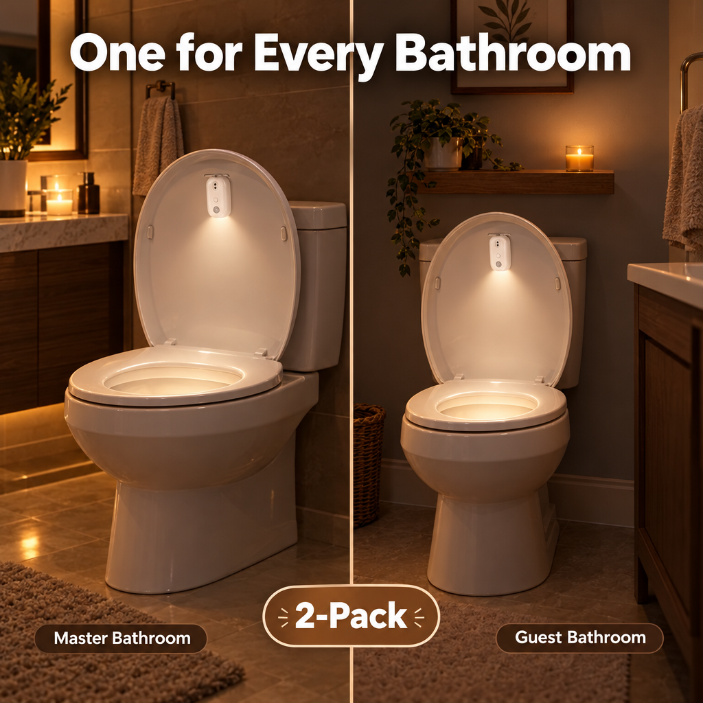 One toilet night light for every bathroom - 2 pack